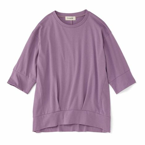 frauglatt | すっきりシルエットのロングトップス〈汗じみ対策〉