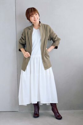 frauglatt | ｆｇ大人の女史会ジャケット〈カーキ〉