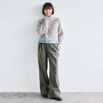 frauglatt［フラウグラット］ | 大人の女史会×frauglattチェックパンツ