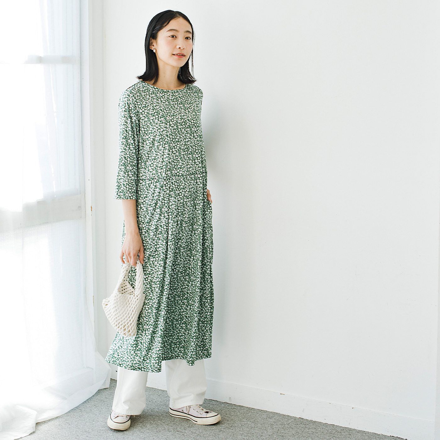 frauglatt|フラウグラット　身軽にお出かけ♪ 上品な小花柄のカットソーワンピースの会