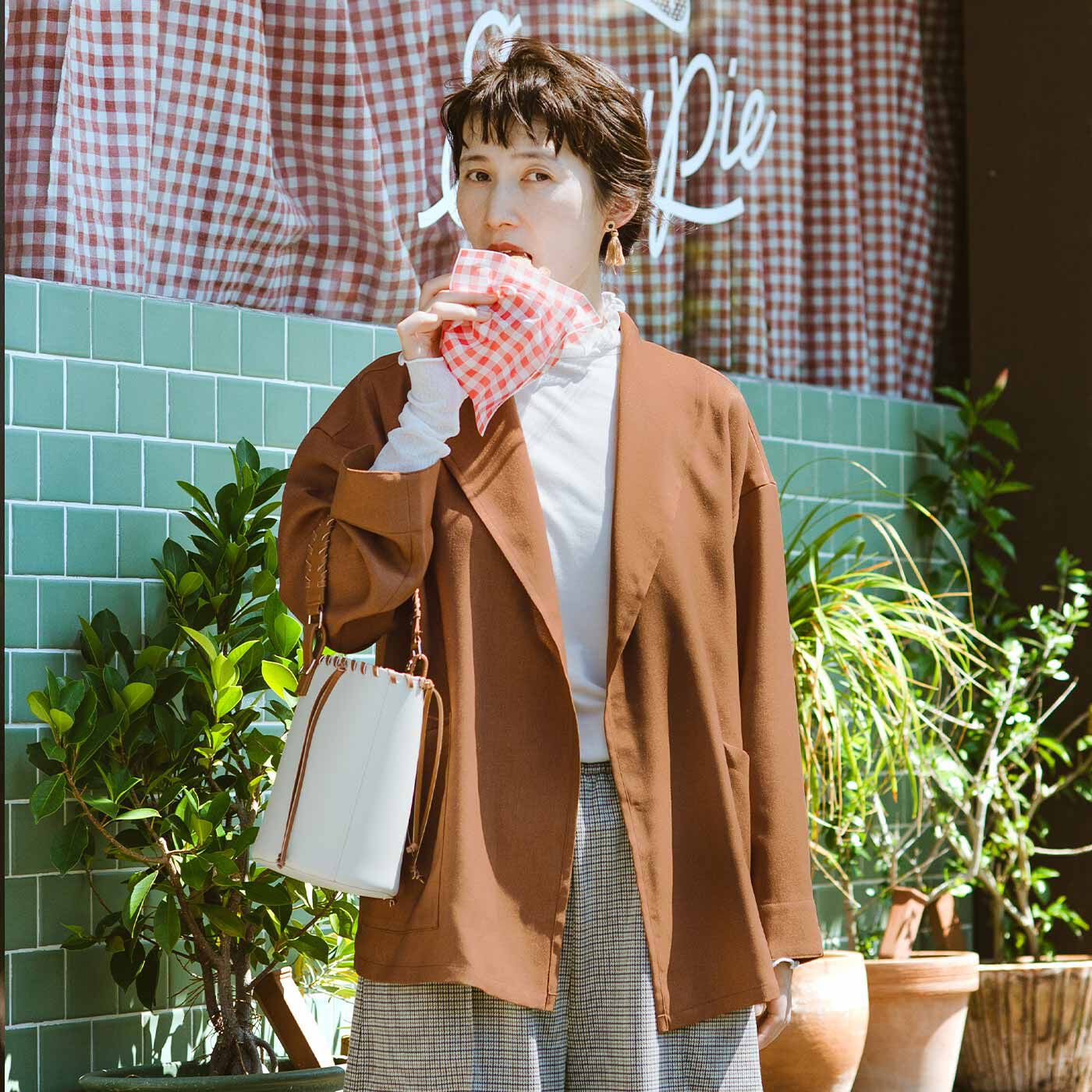 frauglatt［フラウグラット］|フラウグラット　ロングシーズン活躍♪ しなやか素材で仕立てた ジャケット風カーディガンの会