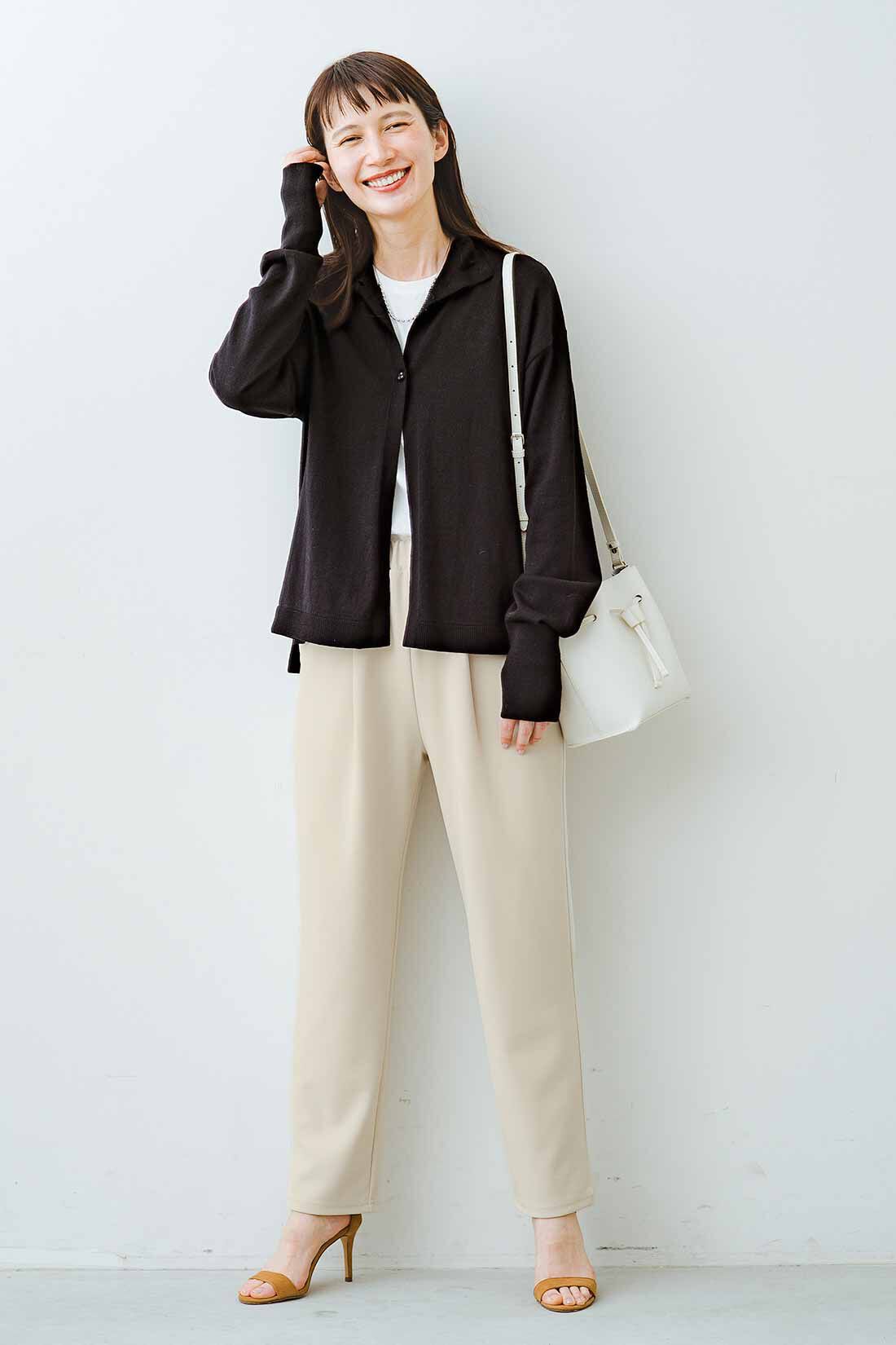 frauglatt［フラウグラット］|綿100％ハイネックニットカーディガンのコーディネート