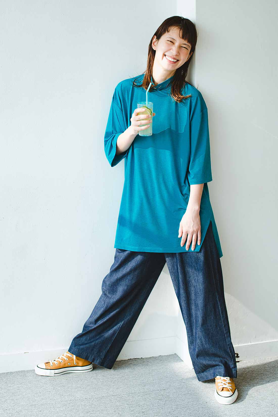 frauglatt|フラウグラット　はくだけでコーデがきまる♪ 綿100％の大人のゆる軽デニムパンツの会