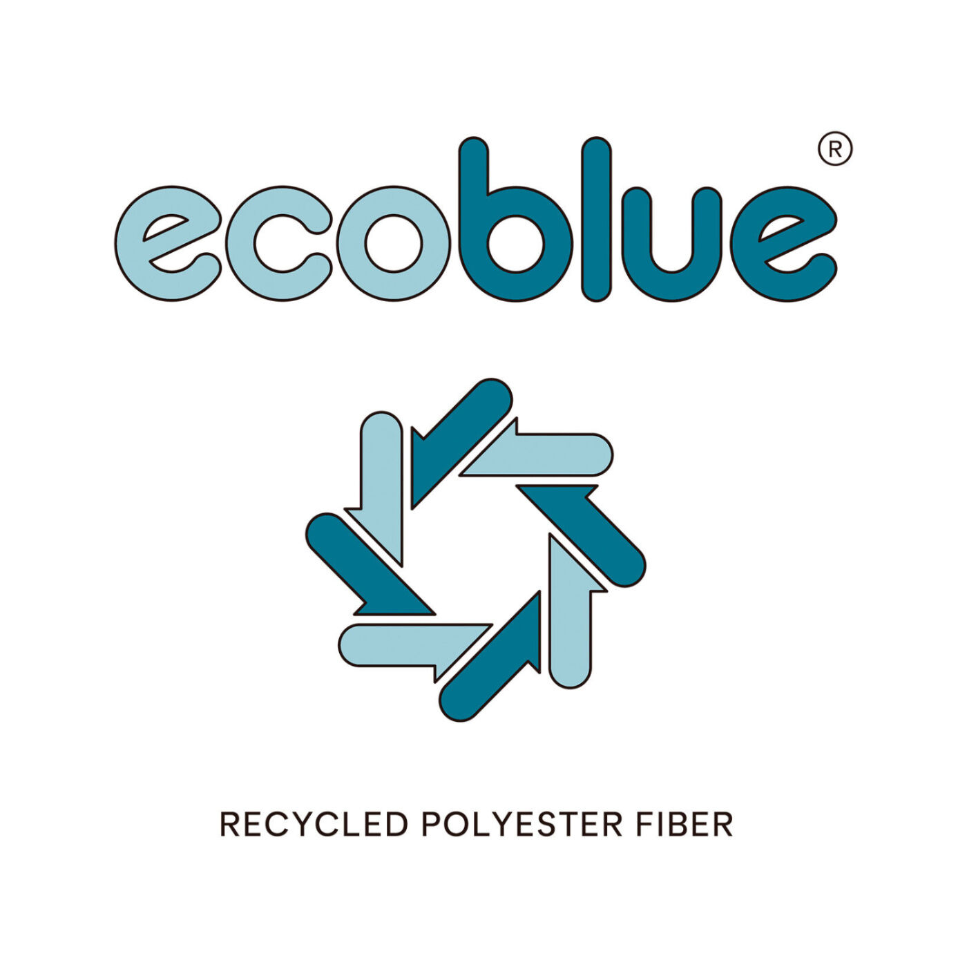 frauglatt|フラウグラット リサイクルポリエステル混素材のきれいめAラインモックネックトップス〈UV対策〉の会|ECO BLUE（R）は、回収されたペットボトルを原料とするリサイクルポリエステル繊維です。