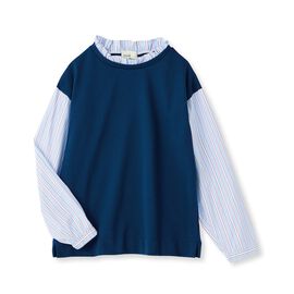 frauglatt | ブラウス重ね着風フリル衿トップス