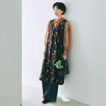 am&be | カーテンみたいにゆらめくおめかしワンピース