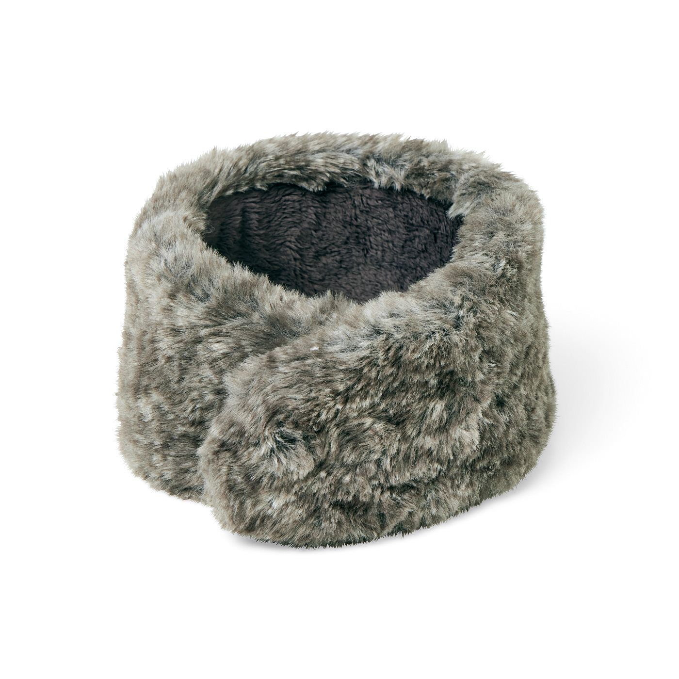 am＆be［アンビィ］|ａｍ＆ｂｅ　ワンタッチで着けられる　２－ＷＡＹネックウォーマーの会|〈グレージュ〉