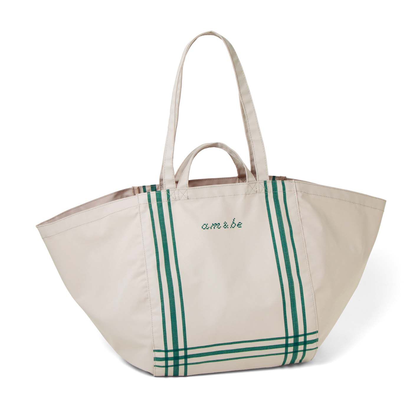am＆be［アンビィ］|ａｍ＆ｂｅ　リネン見えデザインが暮らしになじむ 脱ぎっぱなし防止ハンモックバッグの会|〈グリーン〉