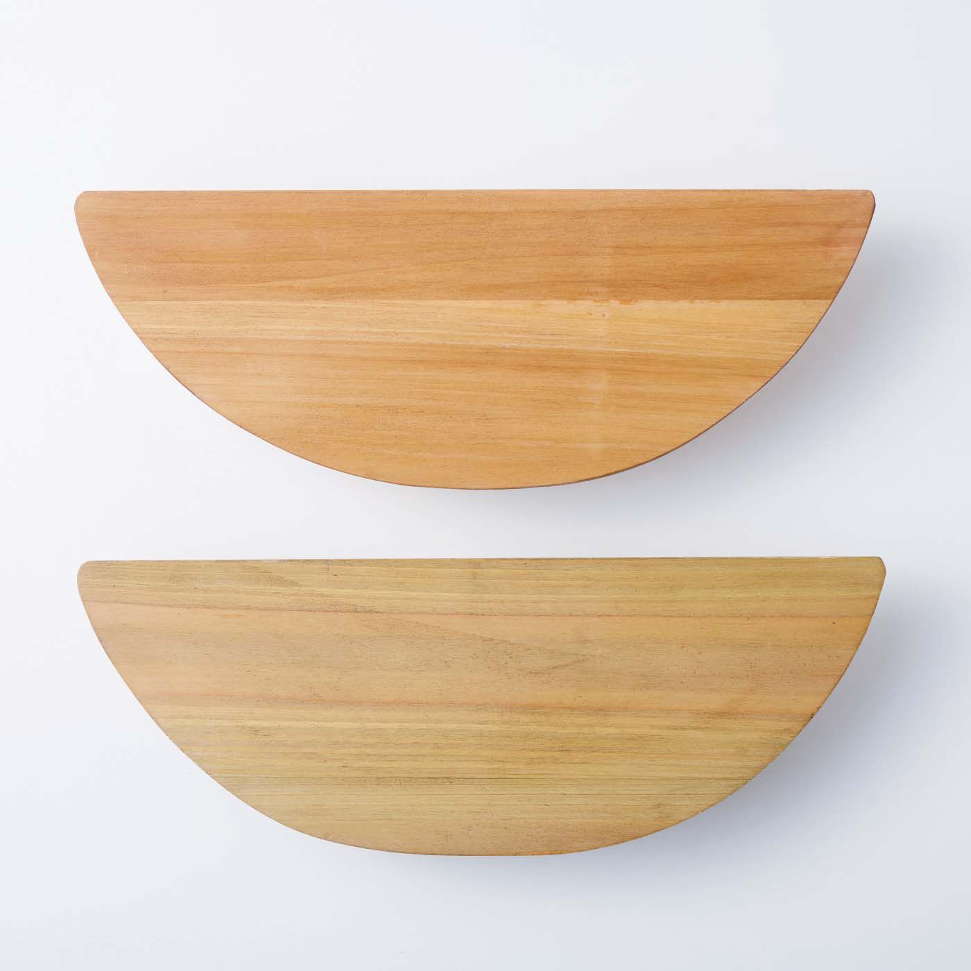 am&be|aｍ＆be　壁に沿いやすい ちょい置きコンソールテーブル|天然木を使用しているため、色・木目・風合が異なります。