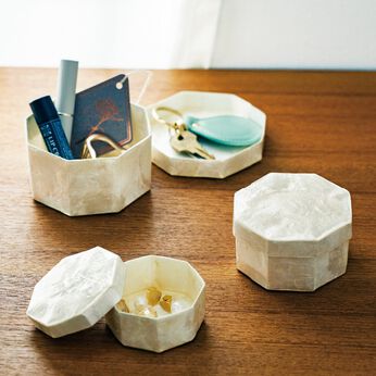 am&be | カピスシェルの 小物入れ3個セット