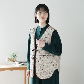 am&be | リバーシブルキルティングベスト