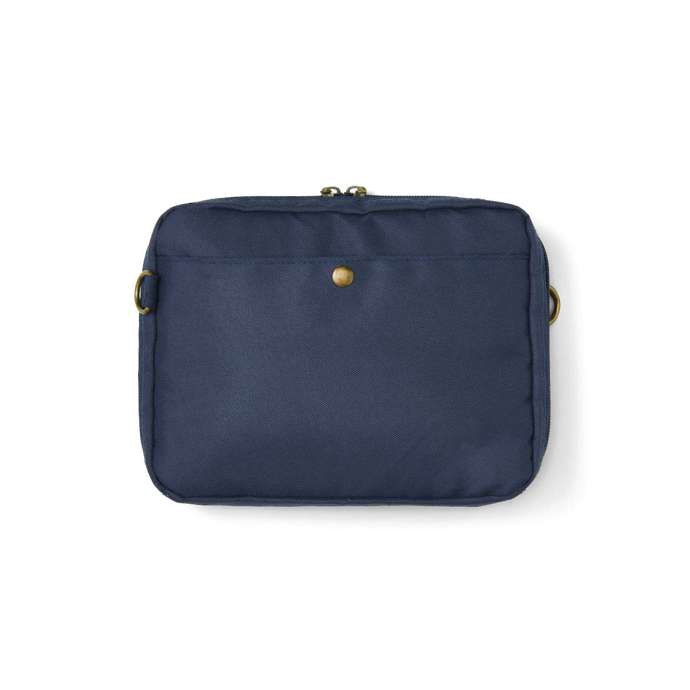 am＆be［アンビィ］|am＆be　アンティークフラワー メッシュポケットで見やすいポーチにもなる 2-WAYショルダーバッグの会|back