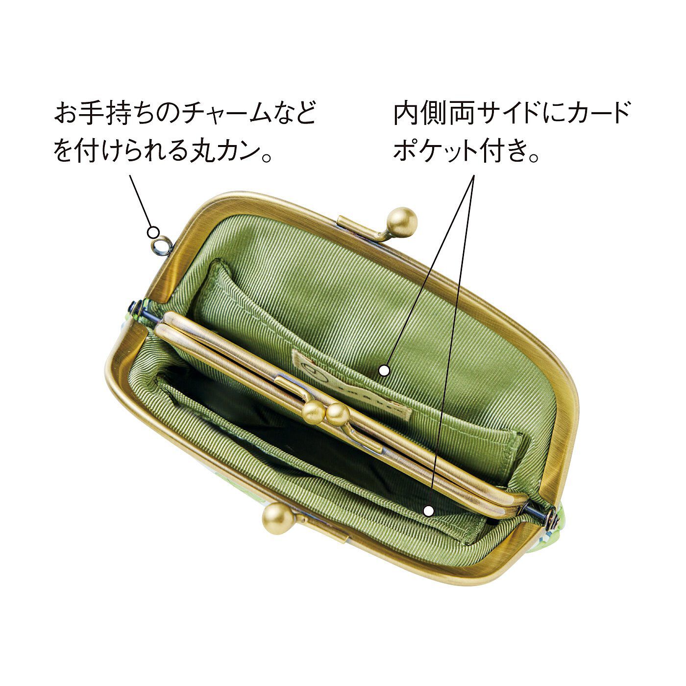 am＆be［アンビィ］|ａｍ＆ｂｅ　アンティークフルーツ　二重の口金で仕分けばっちり　ふっくら実る親子がま口財布の会