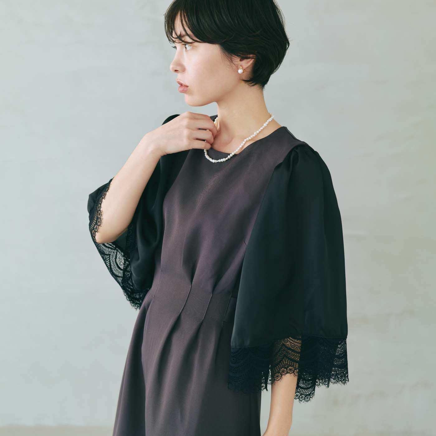 am&be|ａｍ＆ｂｅ ノースリーブが袖付きに変身！　手持ちの服が見違える付け袖〈黒レース〉の会