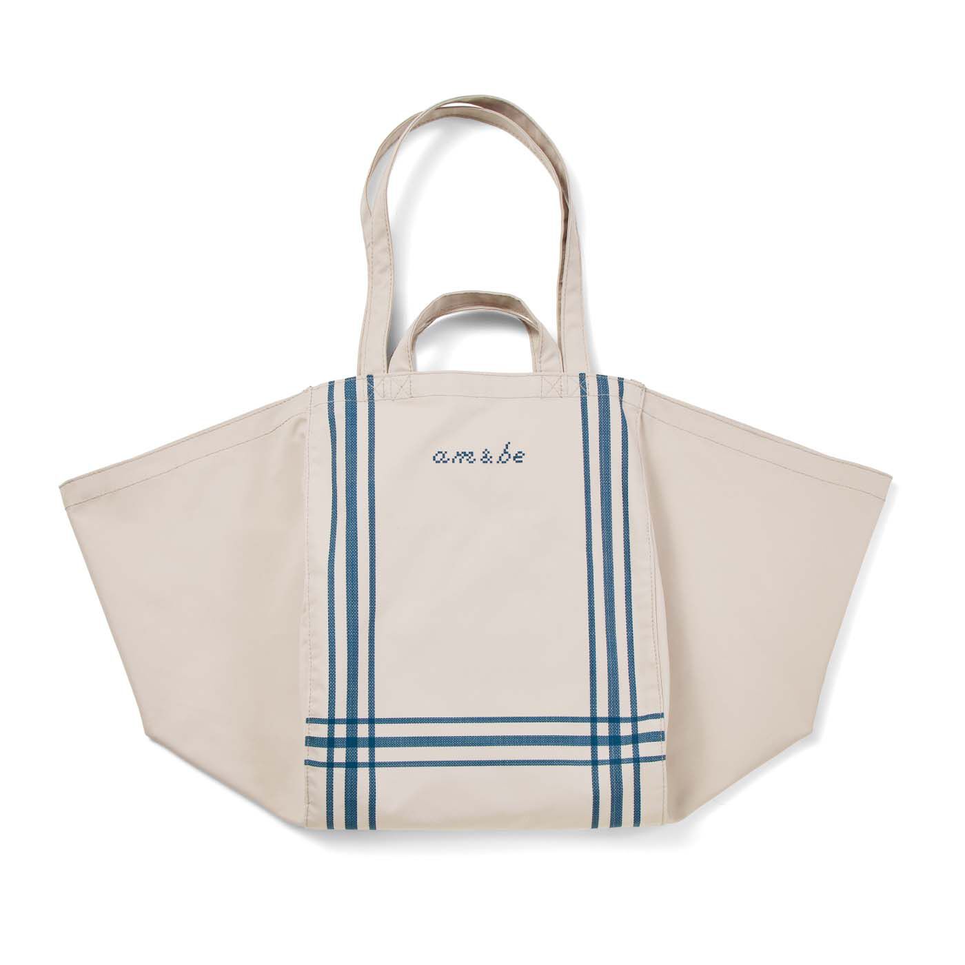 am＆be［アンビィ］|ａｍ＆ｂｅ　リネン見えデザインが暮らしになじむ 脱ぎっぱなし防止ハンモックバッグの会|〈ネイビー〉