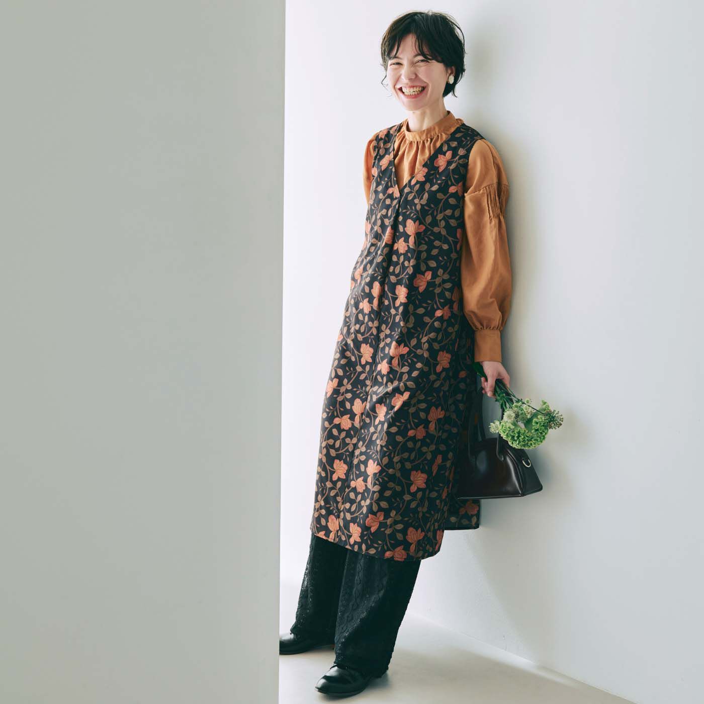 am＆be［アンビィ］|am＆be　アンティークフラワー カーテンみたいにゆらめくおめかしワンピースの会
