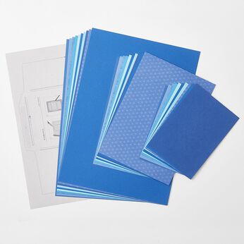 OSYAIRO | 紙の専門商社竹尾が選ぶ色を楽しむ紙セット〈青〉