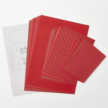 OSYAIRO | 紙の専門商社竹尾が選ぶ色を楽しむ紙セット〈赤〉