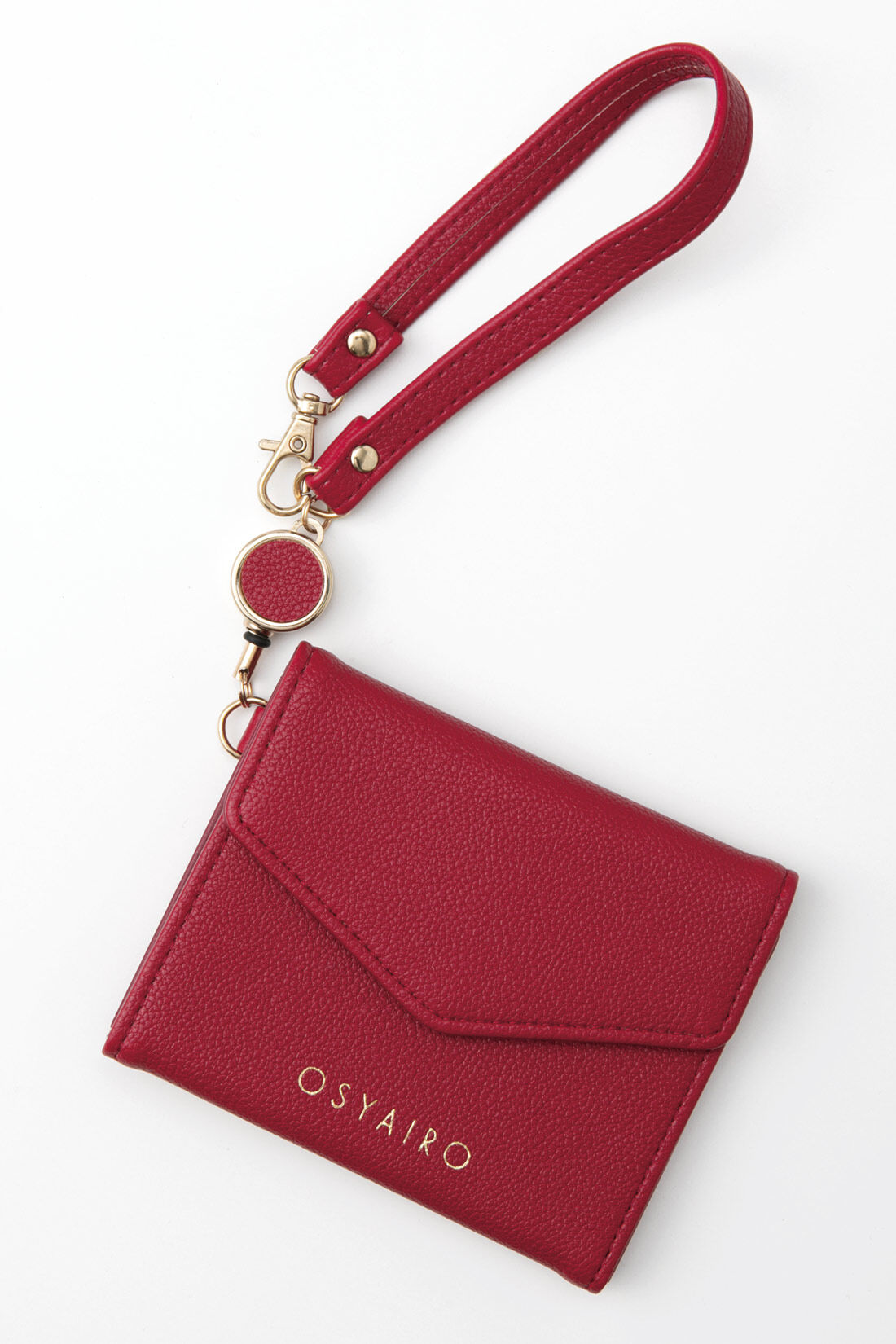 OSYAIRO［オシャイロ］|OSYAIRO　推しと一緒にどこまでも　手紙みたいなリール付きパスケース〈レッド〉