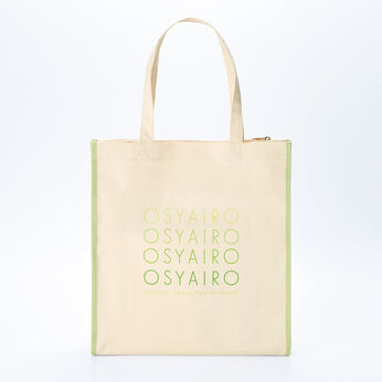 OSYAIRO | うちわポケット付きロゴトート〈グリーン〉OS