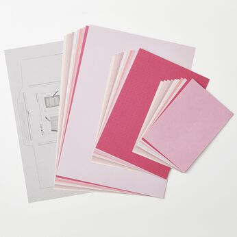 OSYAIRO | 紙の専門商社竹尾が選ぶ色を楽しむ紙セット〈桃〉