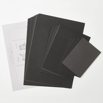 OSYAIRO | 紙の専門商社竹尾が選ぶ色を楽しむ紙セット〈黒〉