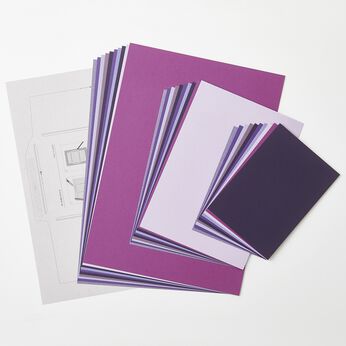 OSYAIRO | 紙の専門商社竹尾が選ぶ色を楽しむ紙セット〈紫〉