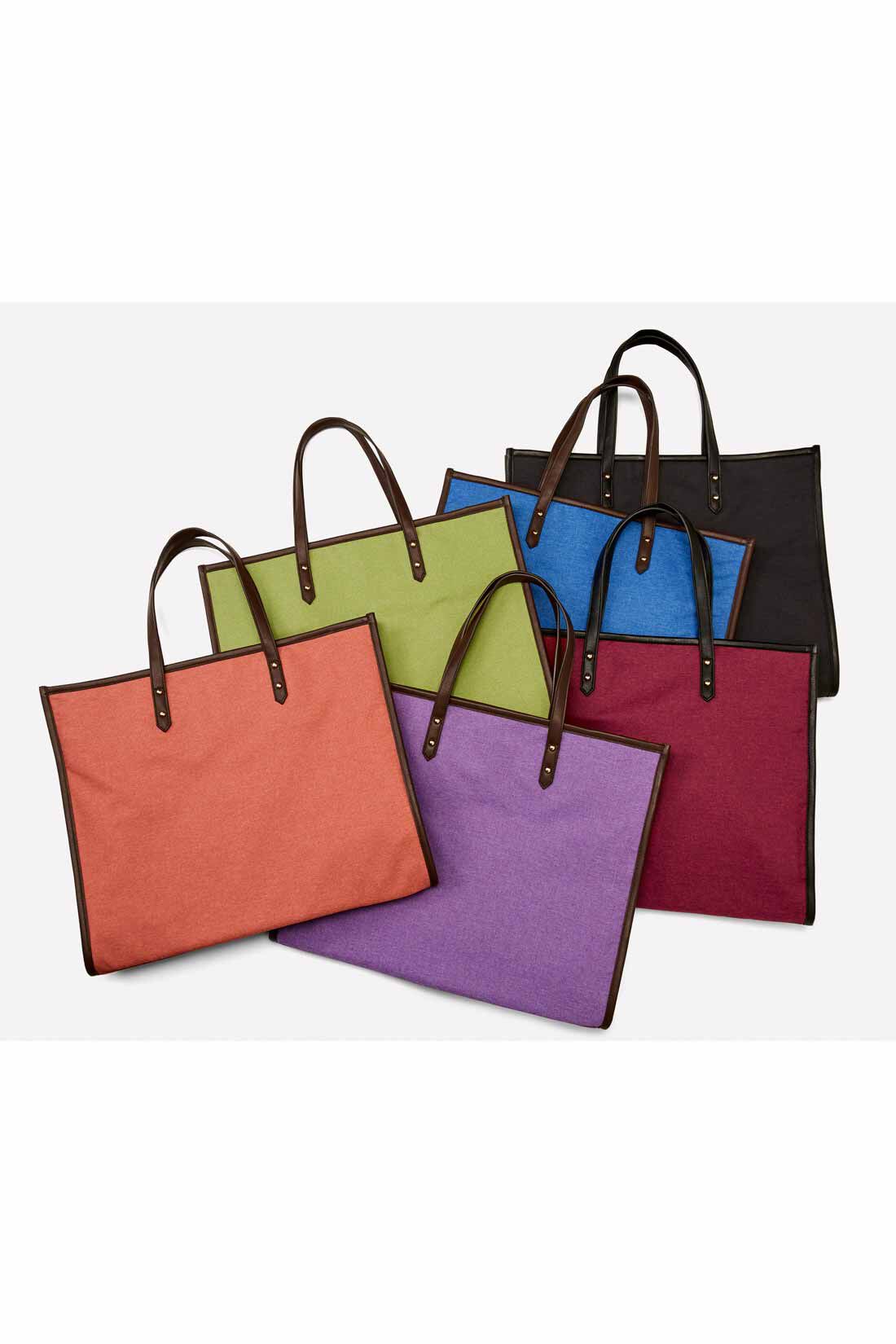 OSYAIRO|OSYAIRO ジャンボうちわが入るパイピングトートバッグ〈パープル〉|カラーは6色。あなたの推しカラーで選んでくださいね。