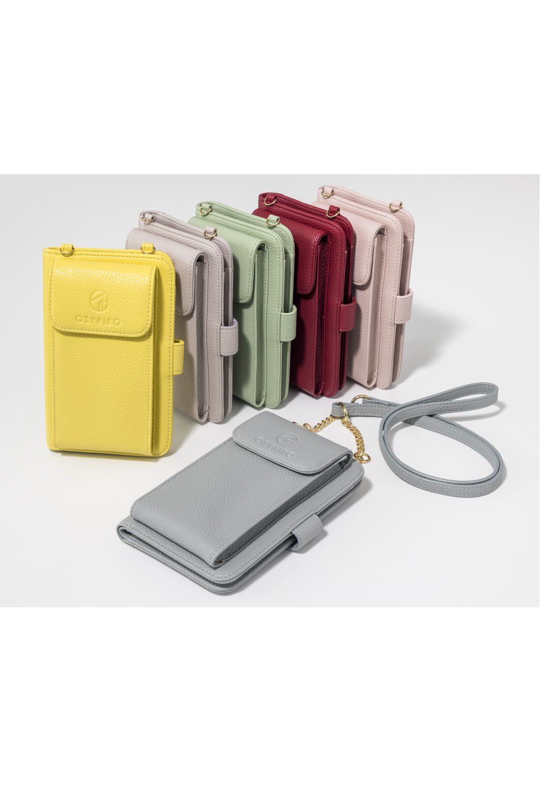 OSYAIRO|OSYAIRO フォトポケットが付いた スマホ＆おさいふポーチ〈パープル〉|カラーは全部で6色。あなたの推し色で選んでくださいね。