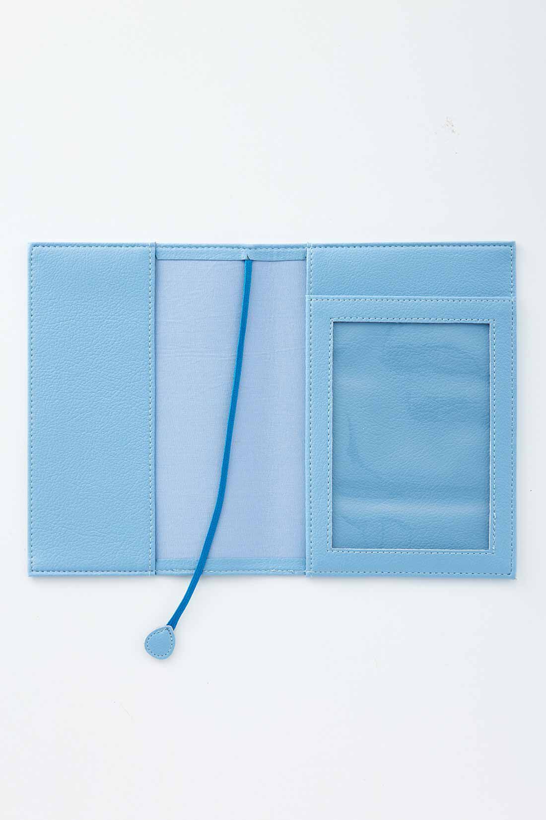 OSYAIRO|OSYAIRO　フォトポケット付き文庫本＆手帳カバー〈青〉|内側も推し色で、配色ひものしおり付き。フォトポケットには写真やアクスタなど、お気に入りの推しを入れてください。