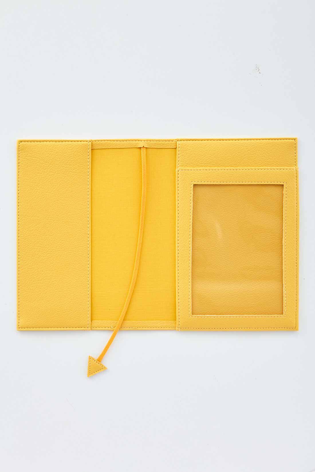 OSYAIRO|OSYAIRO　フォトポケット付き文庫本＆手帳カバー〈黄〉|内側も推し色で、配色ひものしおり付き。フォトポケットには写真やアクスタなど、お気に入りの推しを入れてください。