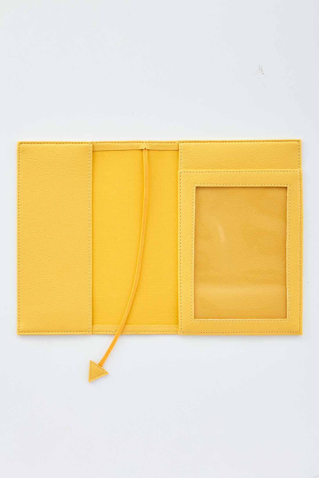 OSYAIRO［オシャイロ］|OSYAIRO　フォトポケット付き文庫本＆手帳カバー〈黄〉|内側も推し色で、配色ひものしおり付き。フォトポケットには写真やアクスタなど、お気に入りの推しを入れてください。