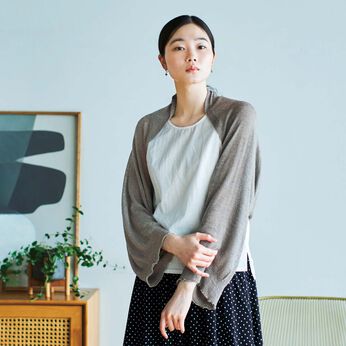 el:ment | ホールガーメント コットン混ボレロ