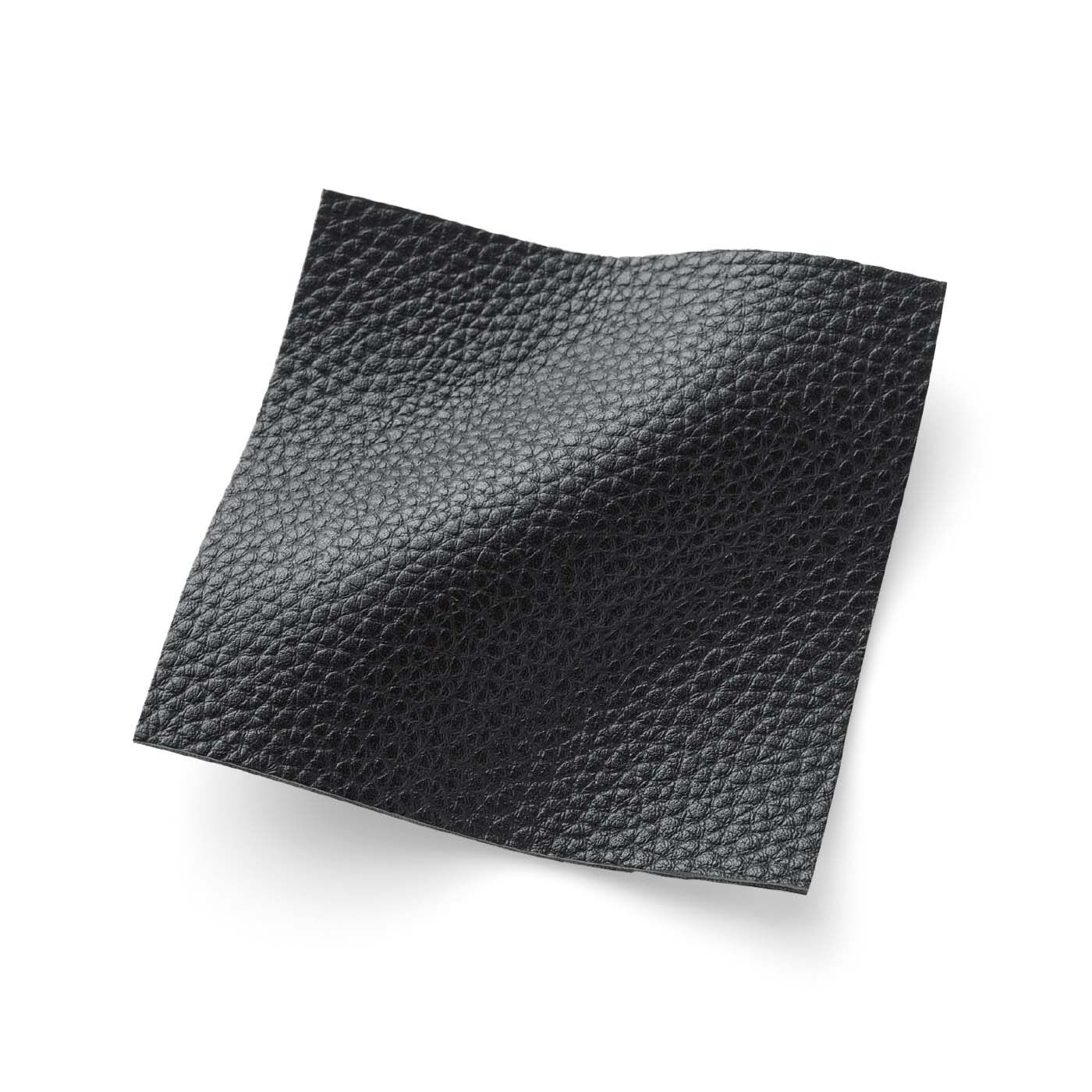 el:ment［エルメント］|【6月分以降お届け】el:ment　大切なものをきれいに入れる上品セパレートバッグ〈Noir〉|外生地はしぼ感があり本革見えする、軽量の合皮素材。