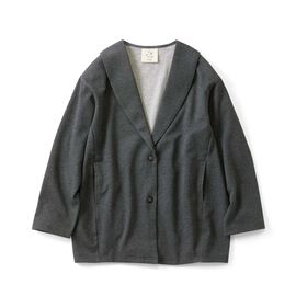el:ment | オーガニックコットン微起毛ジャケットカーディガン