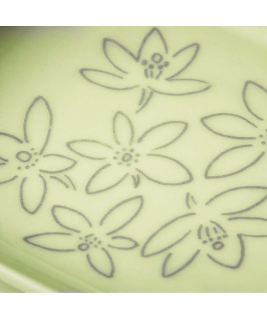 el:ment|mitosaya薬草園蒸留所×el:ment　山本祐布子さんが描く　季節の植物を彩る　美濃焼豆うつわ2枚セット|【銅板転写】やさしく線がなじむアンティーク調の雰囲気。