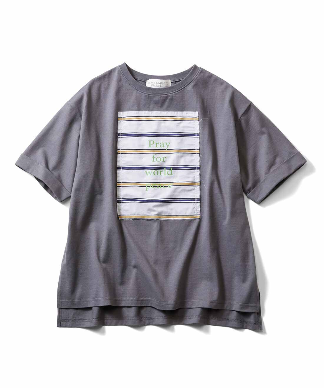 el:ment［エルメント］|el：ment 眠っていた播州織に平和の言葉をのせたオーガニックコットンTシャツ〈きんちゃく付き〉 by LOVE＆PEACE PROJECT