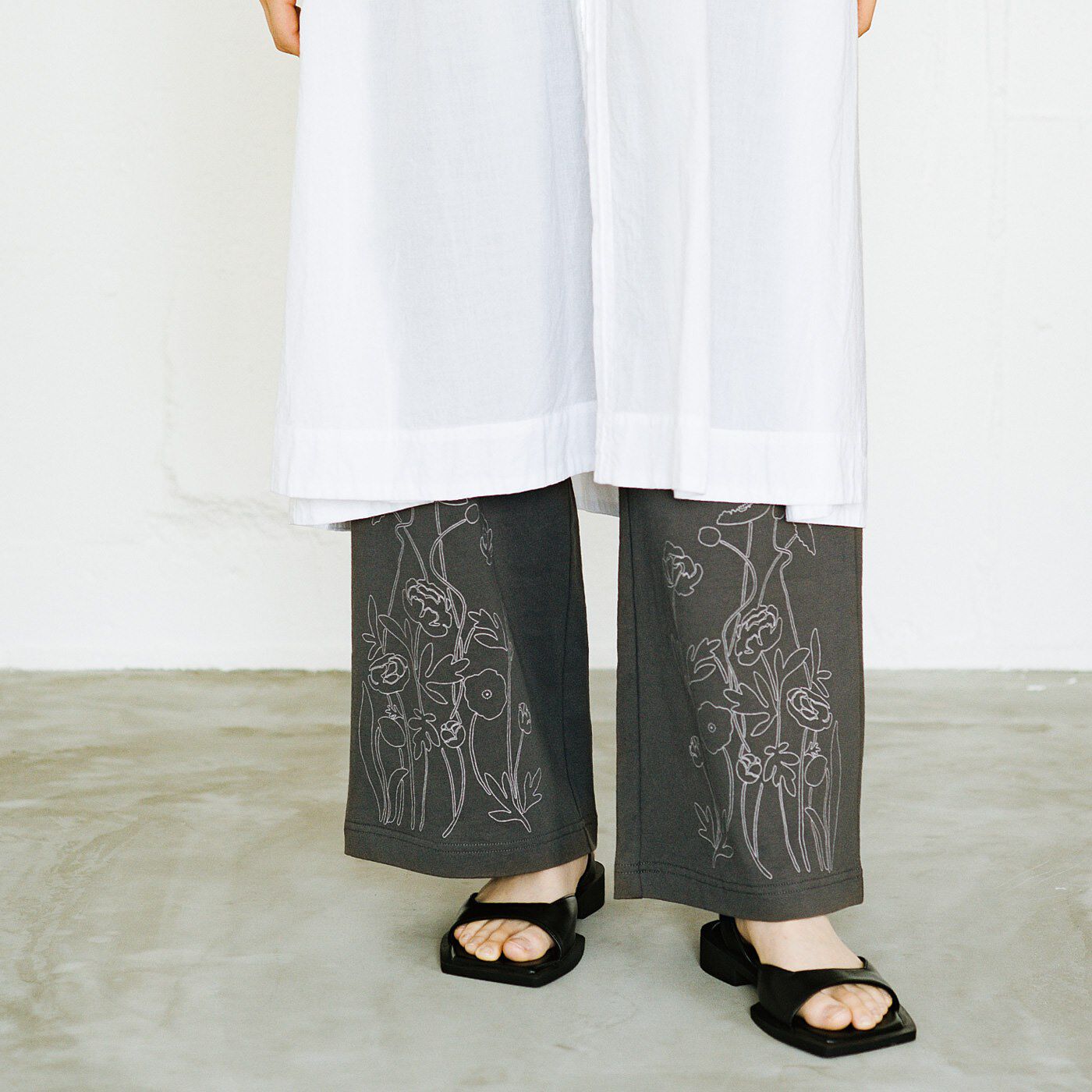 el:ment［エルメント］|el:ment×山本祐布子　暮らしの植物で足もと華やぐ　コットン１００％のきれいめ　カットソーパンツ〈UV対策〉の会