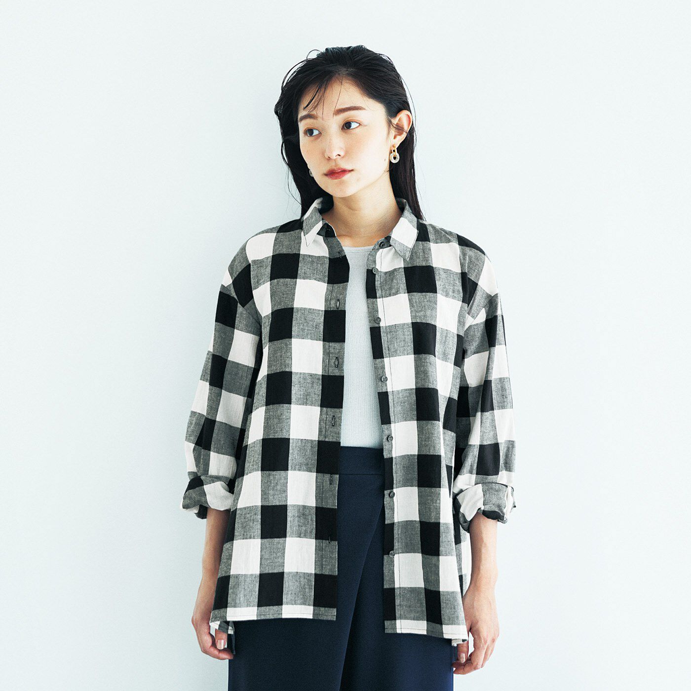 el:ment 播州織の風合いを愉(たの)しむ ギンガムチェックの el:ment 播州織の風合いを愉(たの)しむ ギンガムチェックの