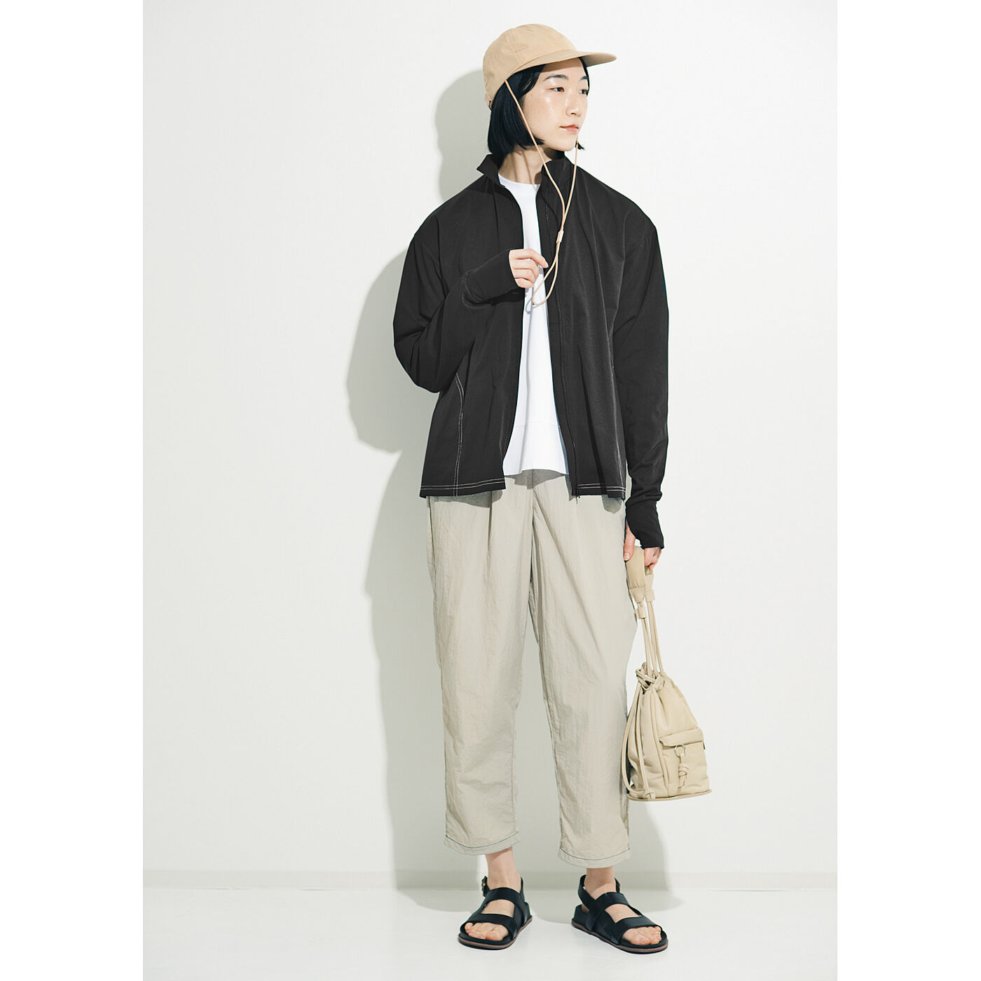 el:ment［エルメント］|el:ment　日常から水辺まで　ラッシュガード素材のきれいめシルエットパンツ〈UV対策〉の会