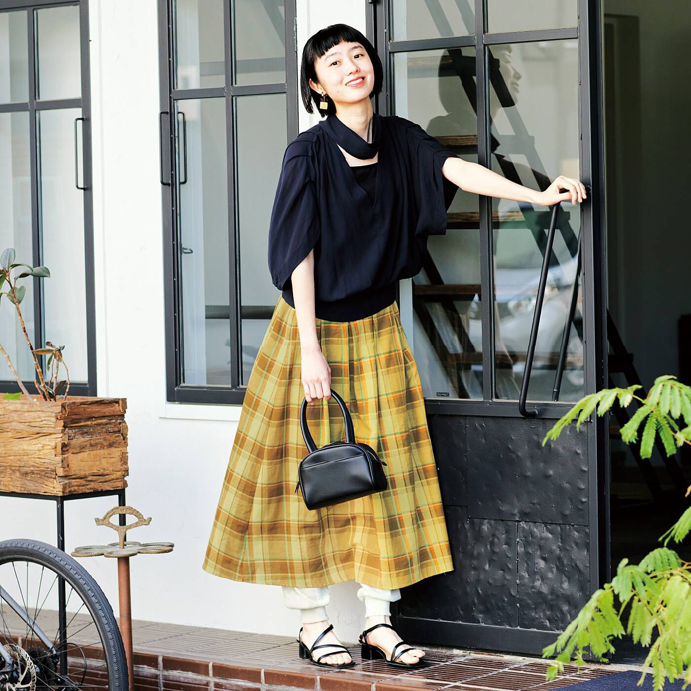 el:ment［エルメント］|el:ment　眠っていた播州織で仕立てた ボックスプリーツのオーガニックコットン１００％ロングスカートの会