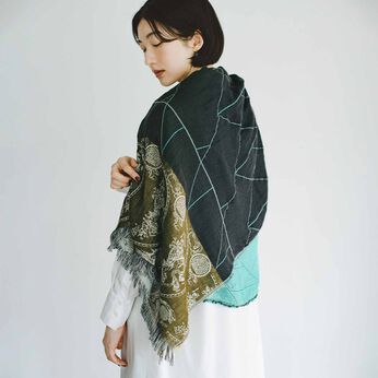 el:ment［エルメント］ | el：ment×織馬鹿　播州ジャカード織りコットン大判ストール