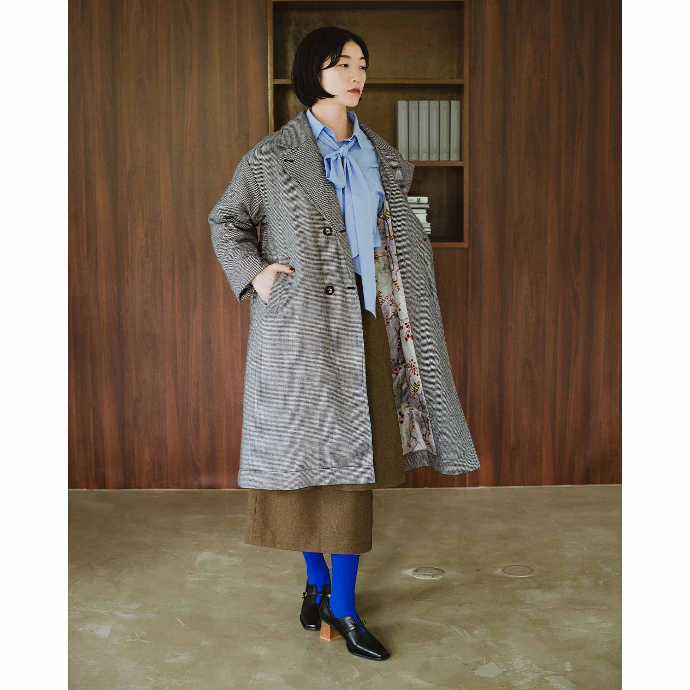 Syrup【フェリシモ】スナフキン テントシルエットコート オリーブ Syrup【フェリシモ】スナフキン テントシルエットコート