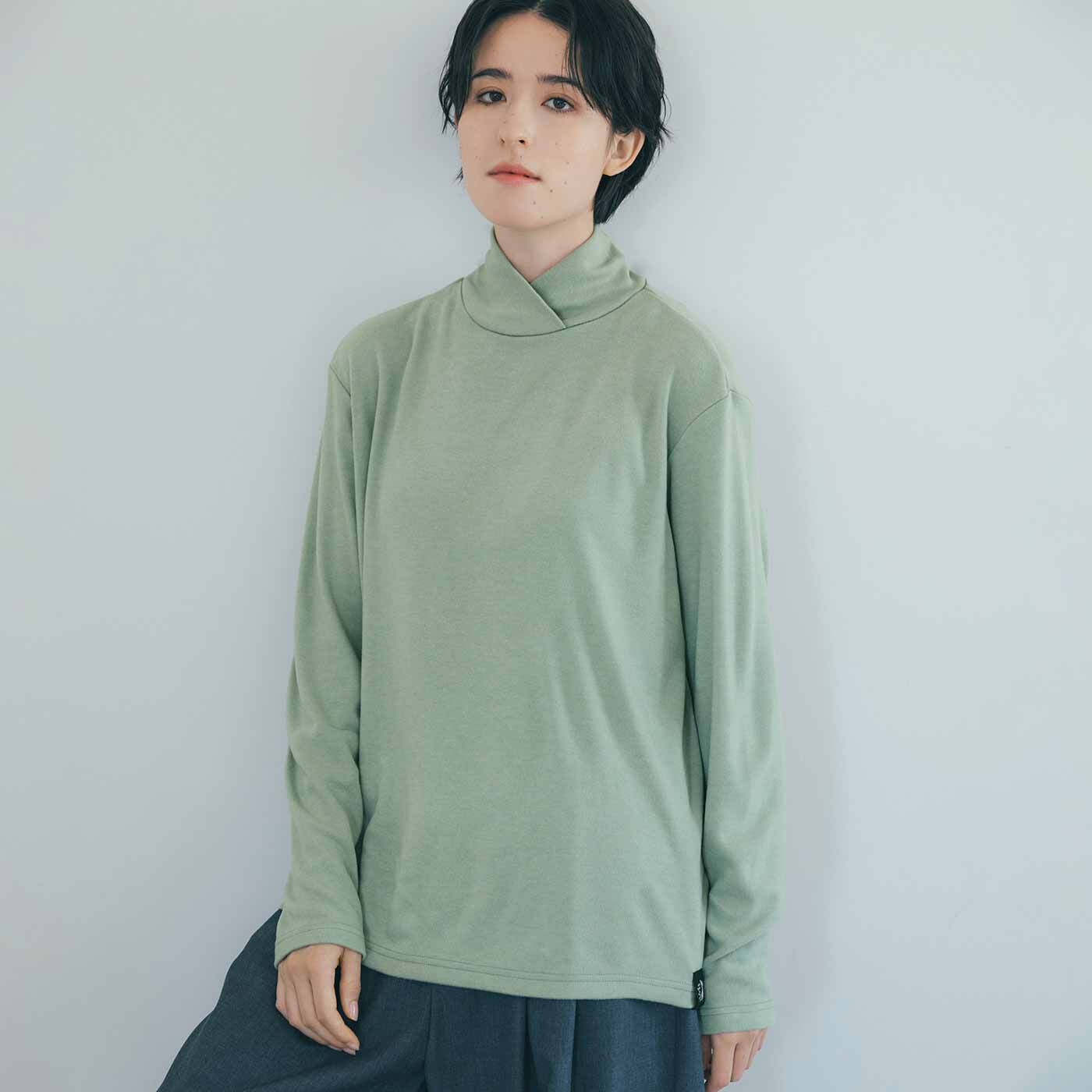 SAANA JA OLLI|サーナ ヤ オッリ とろりとのびやかな肌心地 スズランがしあわせを運ぶ タートルネックトップス〈スモーキーカラー〉の会