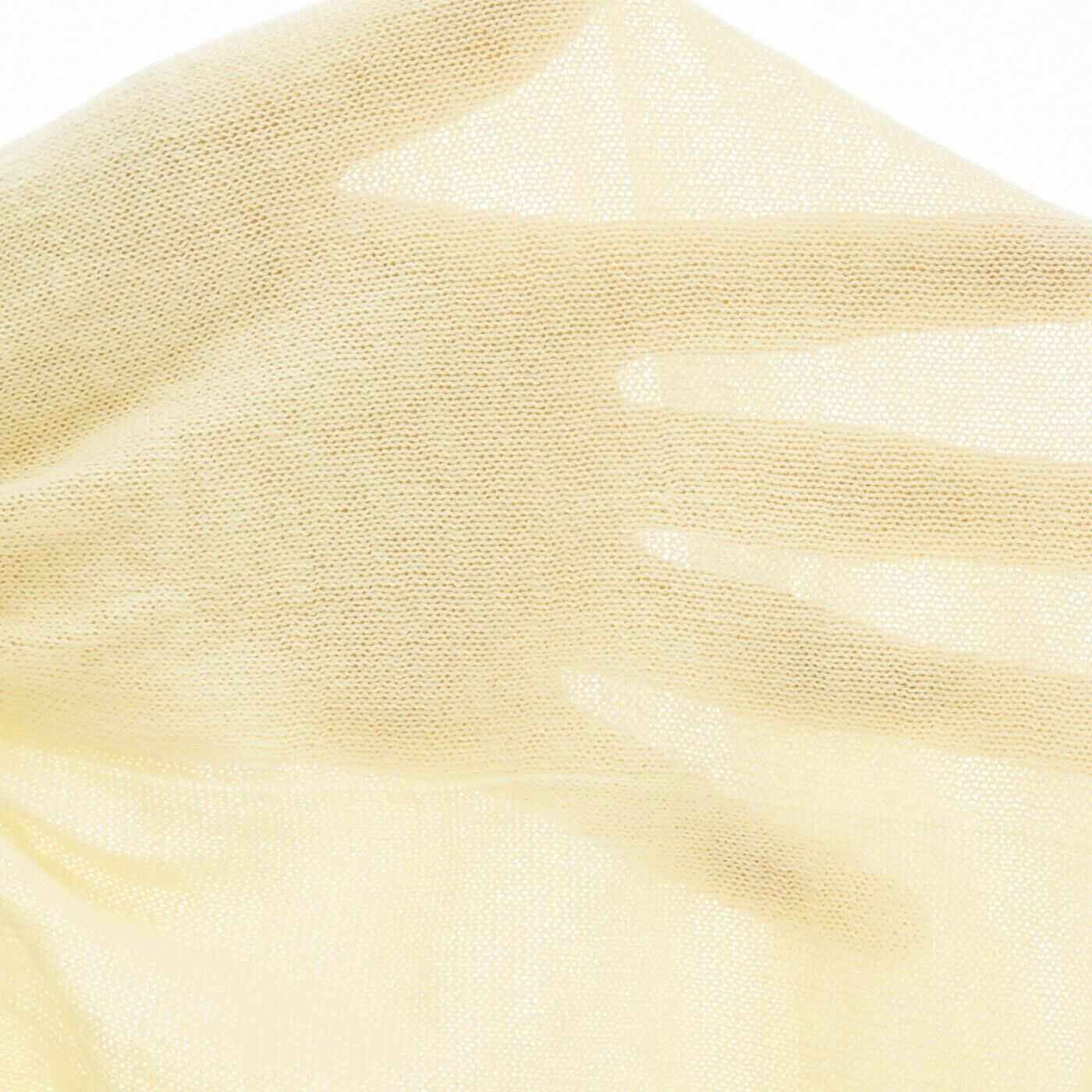SAANA JA OLLI|サーナ ヤ オッリ　ふんわりガーゼ心地　ホールガーメント（R）で編み立てた　薄手コットン混レギンス|肌ざわりのよいコットン糸を薄く軽く編み立てているので、汗ばむ季節もさらり快適です。