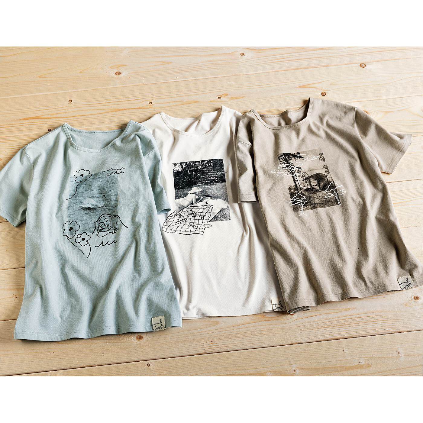 SAANA JA OLLI [サーナヤオッリ]|サーナ ヤ オッリ　フィンランドの旅先から届く　絵はがきみたいなフォトプリントTシャツの会