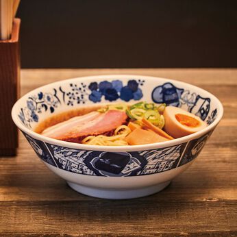 ミュージアム部 | 江戸川乱歩の世界観で彩る染付風ラーメンどんぶり