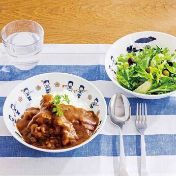 ミュージアム部 | 手旗信号メッセージが彩る 船員さん気分カレーボウル