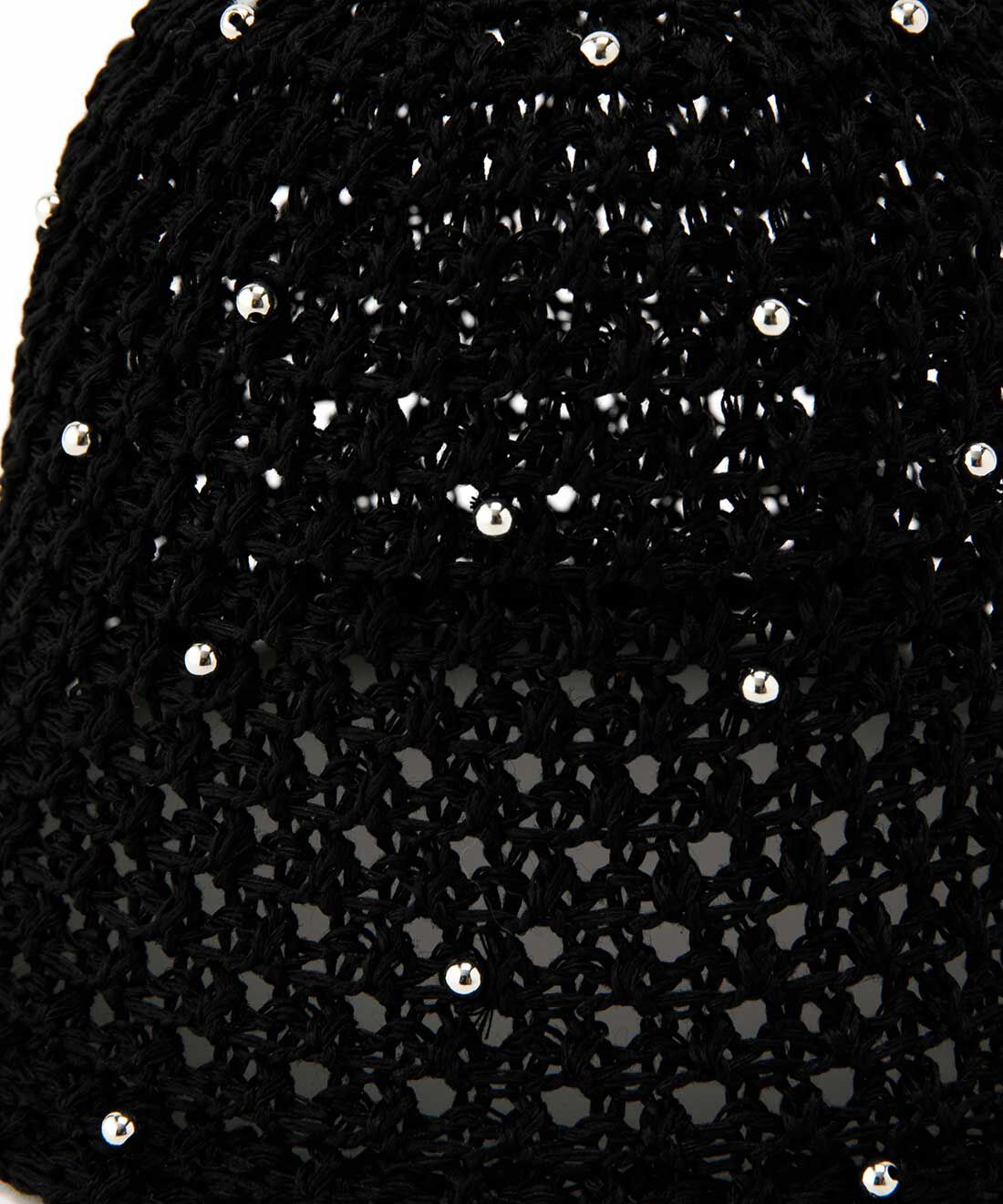 フェリシモファッションニュース|CASSELINI　ドットビーズサマーハット【WEB LIMITED ITEMS】|※お届けのカラーとは異なります。
