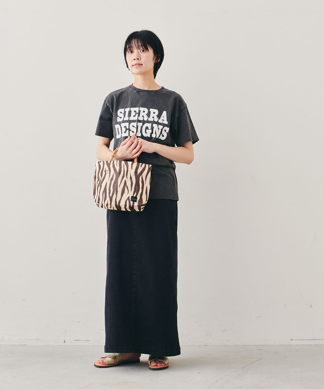 フェリシモファッションニュース|Drifter BAMBOO MINI TOTE【WEB LIMITED ITEMS】|モデル身長：163cm